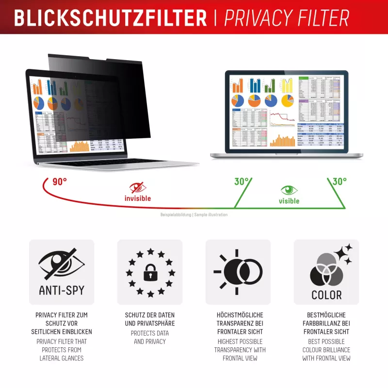 Displex PRIVACY SAFE magnetický obojstranný filter proti videniu Surface Laptop Studio 2 14,4 palca