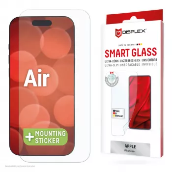 Displex Smart Glass (9H) pre Apple iPhone Air, montážna nálepka, nerozbitné