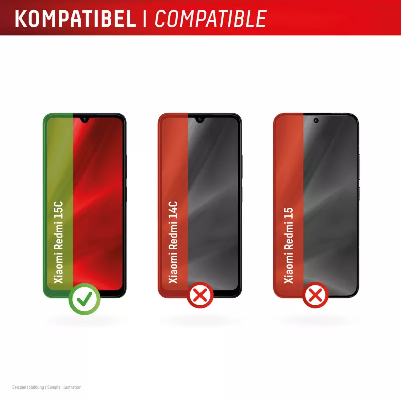 e.v.i. DISPLEX Smart Glass pre Xiaomi Redmi 15C — pancierová sklenená fólia, model 02198
