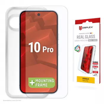 Displex ochranné sklo displeja + puzdro pre Google Pixel 10 Pro, Eco montážny rámik, odolná proti škrabancom