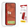 Displex ochranné sklo na displej + puzdro pre Google Pixel 9a — tvrdené sklo, Eco montážny rámik, transparentné, odolné proti poškriabaniu