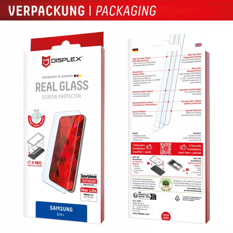 Displex ochranná fólia na displej (10H) pre Samsung S26+, odolná proti poškriabaniu