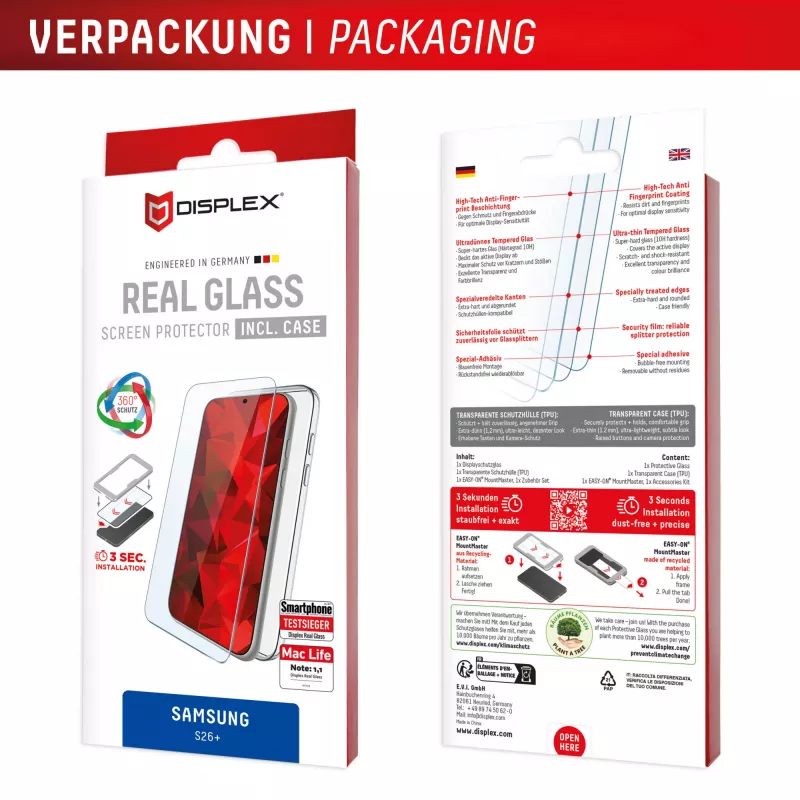 Displex ochrana displeja + puzdro pre Samsung S26+, odolná proti poškriabaniu