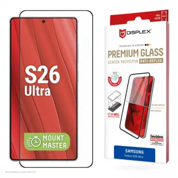 Displex Premium ochrana obrazovky (plné pokrytie, 10H) pre Samsung S26 Ultra, plné pokrytie