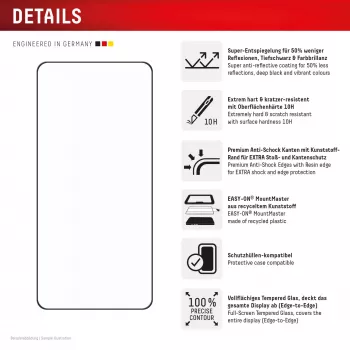 Displex Premium ochrana obrazovky (plné pokrytie, 10H) pre Samsung S26 Ultra, plné pokrytie