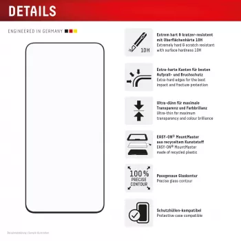 Displex Premium ochranná fólia na displej (plné pokrytie, 10H) pre Samsung A57, plné pokrytie