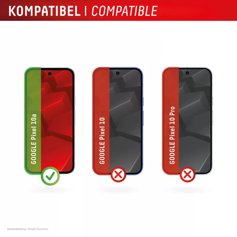 e.v.i. Displex pancierové sklo na displej 10H pre Google Pixel 10a, transparentné, odolné proti poškriabaniu a nárazom