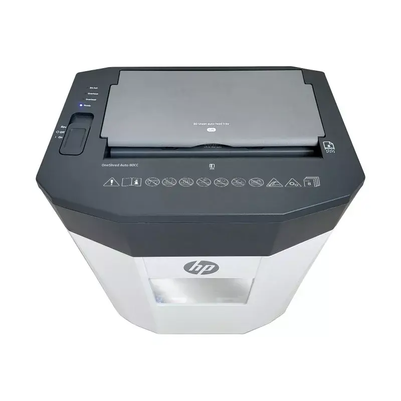 HP OneShred Auto 80CC skartovačka krížový rez 68 dB 22 cm biela