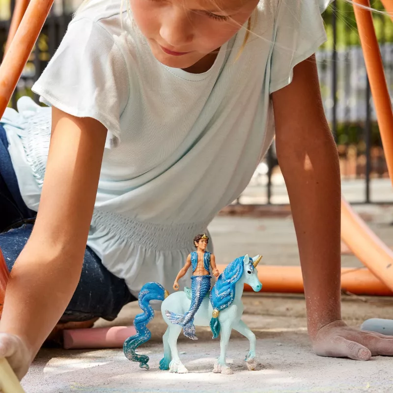 schleich BAYALA Aryon na jednorožcovi, 5 rokov, slnečné elfy, jednorožce a víly, viacfarebné