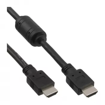 InLine HDMI kábel High Speed konektor + ferit čierny 1,8 m, 1,8 m, HDMI Type-A (štandard), HDMI Type-A (štandard), čierny