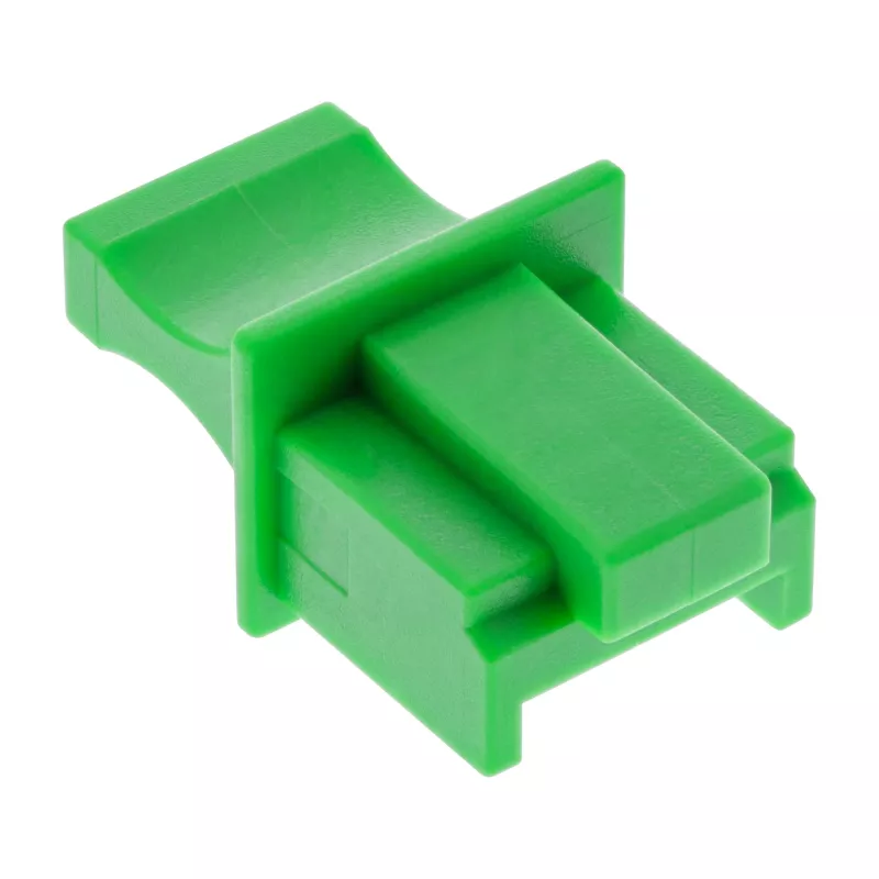 InLine krytka proti prachu pre RJ45 konektor samica, zelená, 10 ks