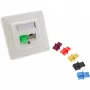 InLine krytka proti prachu pre RJ45 konektor samica, červená, 100 ks