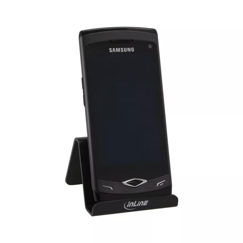 InLine stojan na smartphone a mobilný telefón na stôl, pasívny držiak, čierny