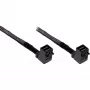 InLine Mini-SAS-HD kábel SFF-8643 na SFF-8643, obojstranne uhlový, Sideband, 1 m