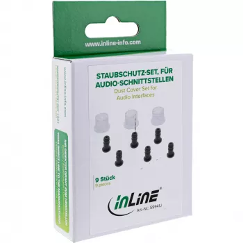 InLine sada krytiek proti prachu pre audio rozhrania RCA + 3,5 mm 9 ks InLine 59941J
