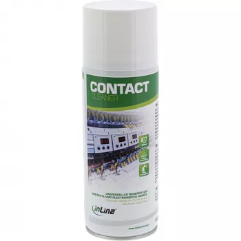 Čistiaci prostriedok InLine Kontaktreiniger 400 ml — univerzálny čistič elektrických kontaktov a zariadení