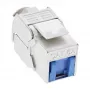 InLine RJ45 Keystone Jack Snap-In modul Cat.6a, s krytom proti prachu, modrý