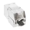 InLine RJ45 Keystone Jack Snap-In modul Cat.6a, s krytom proti prachu, modrý