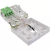 InLine FTTH zásuvka predkonfigurovaná 4x LC/APC 9/125µm 10 m