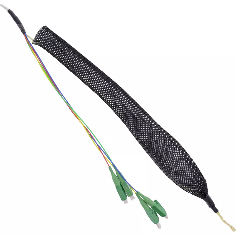 InLine FTTH zásuvka predkonfigurovaná 4x LC/APC 9/125µm 40 m