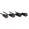 Hama 00122273 audio kábel 3 m 2 x RCA čierny