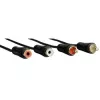 Hama 00122286 audio kábel 3 m 2 x RCA čierny