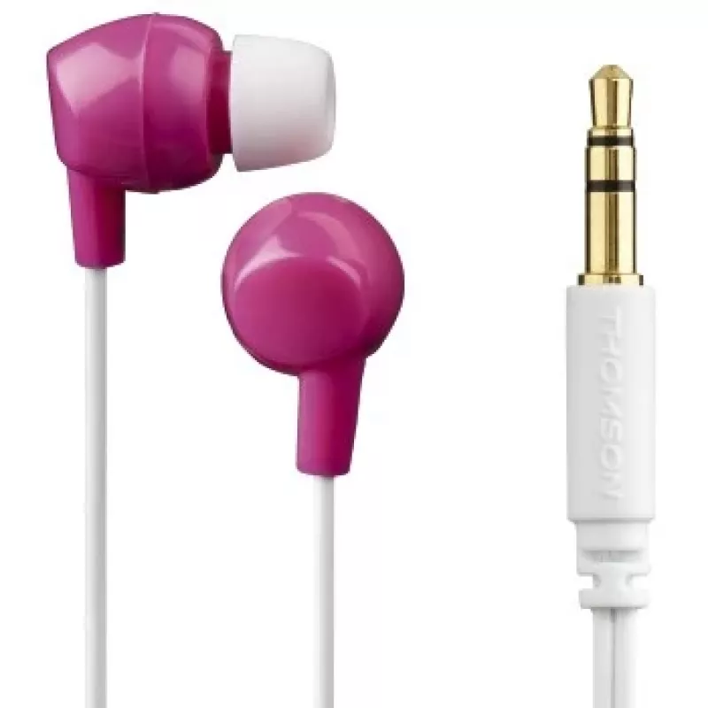 Hama Thomson EAR3106P Slúchadlá káblové in-ear hudba ružová, biela