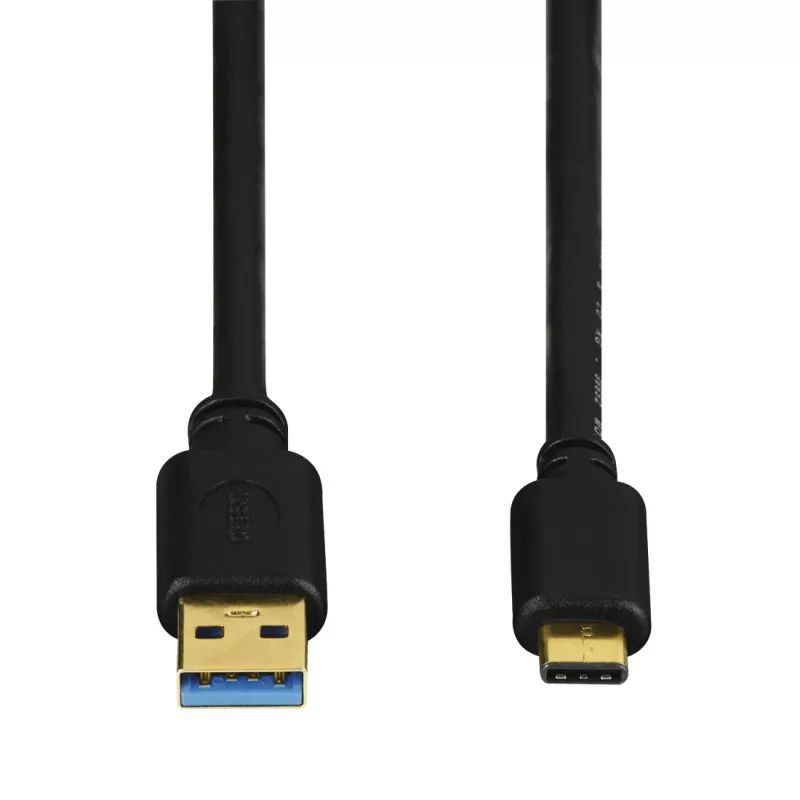 Hama USB-C/USB A, 1,8 m USB kábel USB 3.2 Gen 2 (3.1 Gen 2) USB C čierny