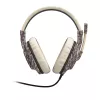 Hama SoundZ 333 headset káblový cez hlavu gaming USB Type-A béžový, hnedý