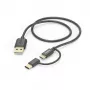 Hama 00201533 USB kábel USB 2.0 1 m USB A Micro-USB B čierny