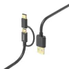 Hama 00201533 USB kábel USB 2.0 1 m USB A Micro-USB B čierny