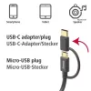 Hama 00201533 USB kábel USB 2.0 1 m USB A Micro-USB B čierny