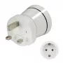 Hama 00223433 Cestovný adaptér typ G (UK) typ C (Euro konektor)+typ F biely