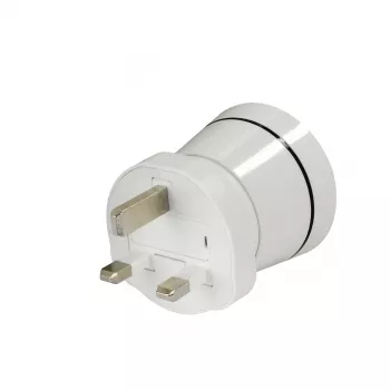 Hama 00223433 Cestovný adaptér Type G (UK) Type C (Euro konektor)+Type F biela
