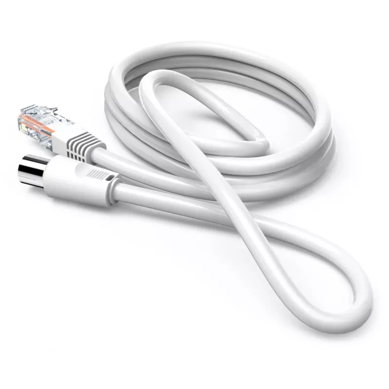 Hama 00205032 Koaxiálny kábel 2,5 m RJ-45 biely