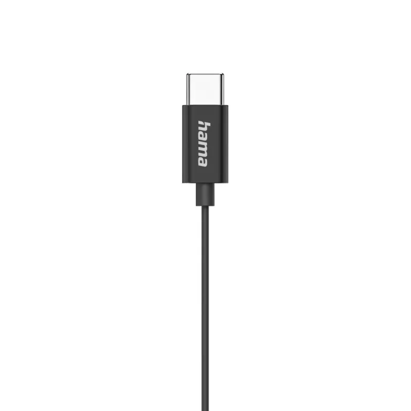 Hama Classy Headset káblový In-Ear hovory/hudba USB Type-C čierna