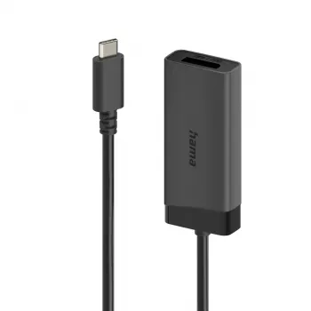 Hama 00202034 Video kábel adaptér 0,15 m USB Type-C HDMI + DisplayPort čierny