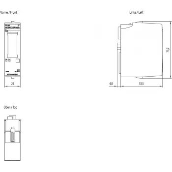 Siemens SIMATIC ET 200SP reléový modul NO, 4 x 120 V DC, 6ES7132-6HD01-0BB1
