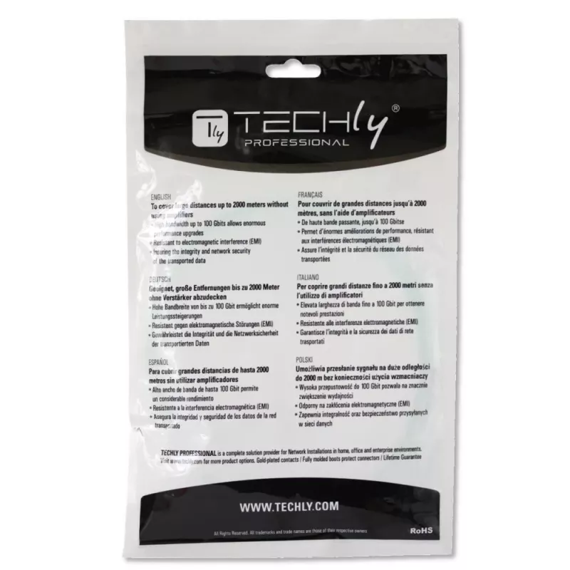 Techly LC/LC multimódový 50/125 OM2 1m optický kábel ILWL D5-LCLC-010