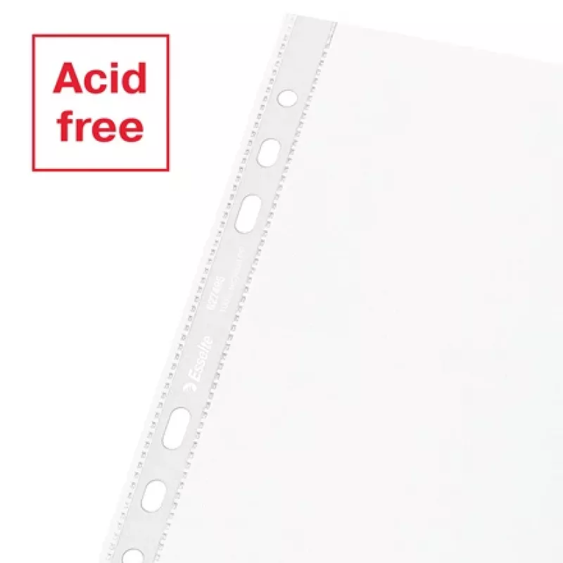 Esselte Recycle Pocket A5, 150 x 210 mm (A5), transparentná, polypropylén (PP), na šírku/na výšku, horná, 0,07 mm
