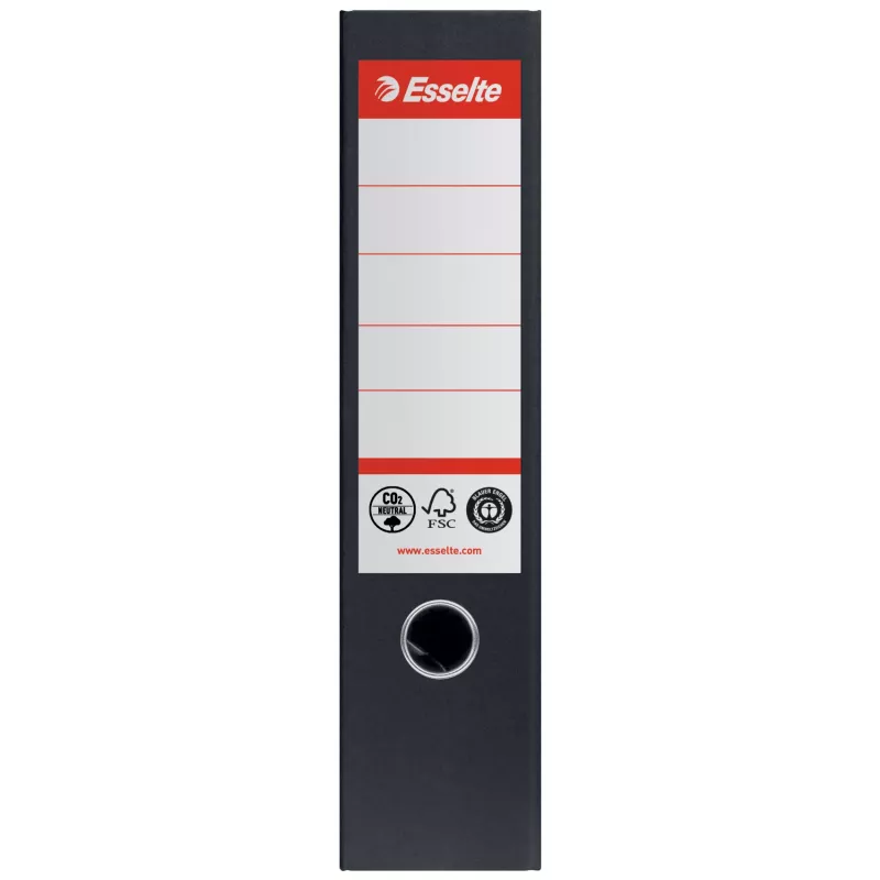 Esselte zakladač No.1, 100% recyklovaný kartón, A4, na ukladanie, kartón, čierna, 500 listov, 80 g/m²