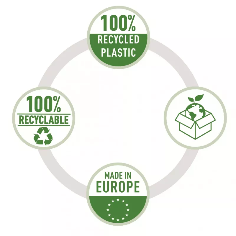 Esselte Recycle Folder A4, projektová obálka, A4, polypropylén (PP), transparentná, na výšku, 220 mm