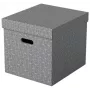 Esselte Home Storage Box Cube, balenie 3 ks, kartón, sivá, 320 mm, 315 mm, 365 mm, 850 g