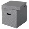 Esselte Home Storage Box Cube, balenie 3 ks, kartón, sivý, 320 mm, 315 mm, 365 mm, 850 g