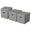 Esselte Home Storage Box Cube, balenie 3 ks, kartón, sivý, 320 mm, 315 mm, 365 mm, 850 g