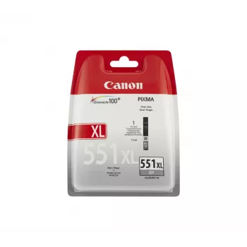 Canon CLI-551XL GY w/sec atramentová kazeta 1 kus originálna vysoká (XL) kapacita sivá