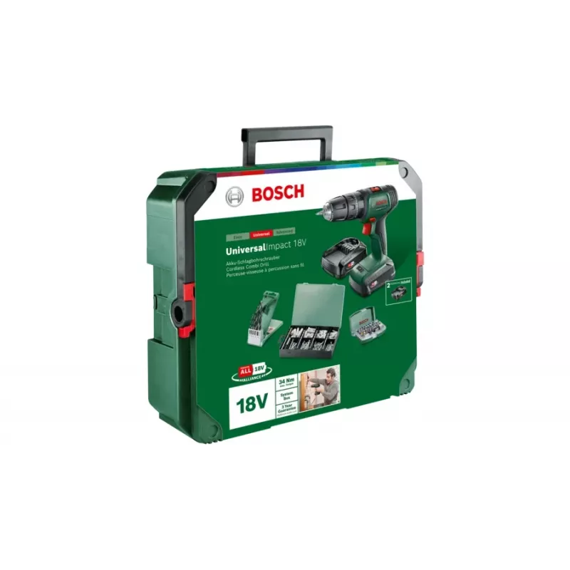 Bosch UniversalImpact 18V 1450 ot/min bez kľúča 1,3 kg zelená
