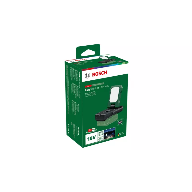 Bosch EasySpotLight 18V-400 čierna, zelená univerzálna baterka LED
