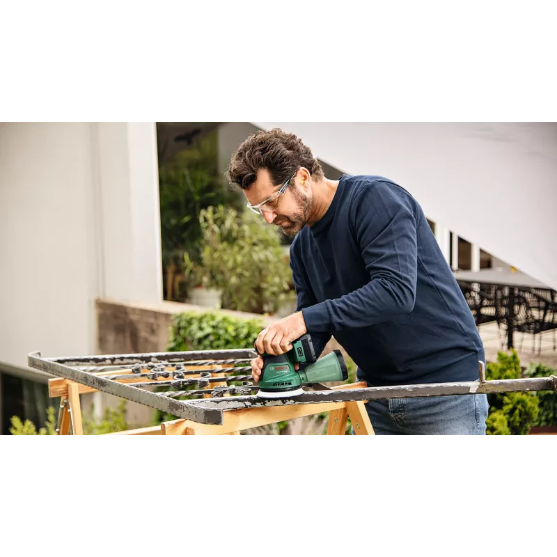 Bosch UniversalOrbit 18V-20 (BareTool), excentrická brúska, orbitálna, zelená, Nemecko, akumulátor, 18 V
