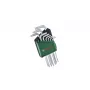 Bosch 1 600 A02 Z9C, sada L-Torx kľúčov, TX10, TX15, TX20, TX25, TX27, TX30, TX40, TX8, TX9, zelená, strieborná, oceľ, plast, 69 mm